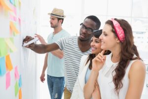 L'équipe présente la mise en place du projet web